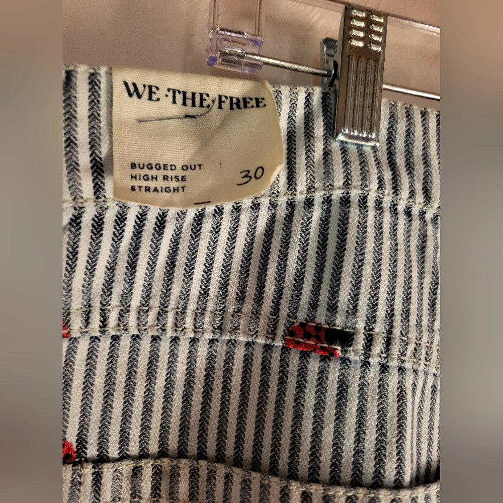 Free People Bugged Out Railroad Stripe Jeans - Picture 11 of 11